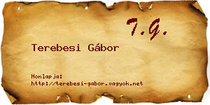 Terebesi Gábor névjegykártya