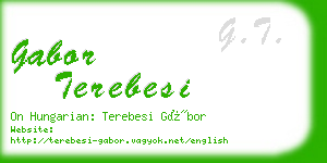 gabor terebesi business card